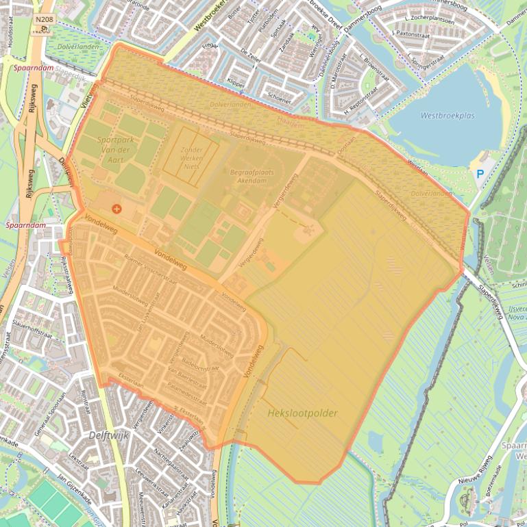 Kaart van postcodegebied 2026.