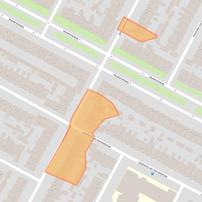 Kaart van postcodegebied 2026AH.