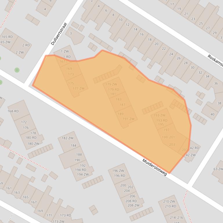 Kaart van postcodegebied 2026AM.