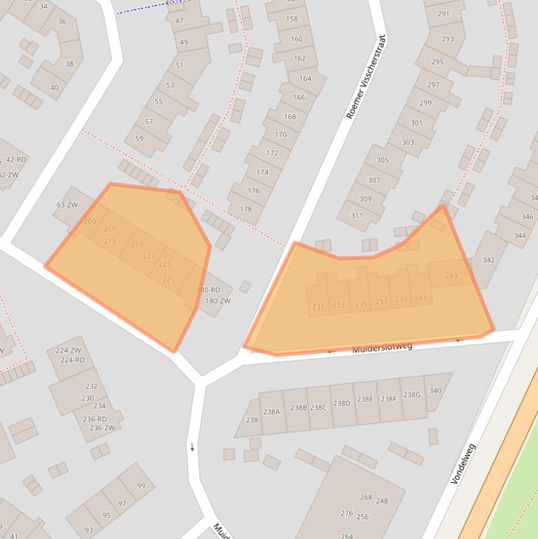Kaart van postcodegebied 2026AN.