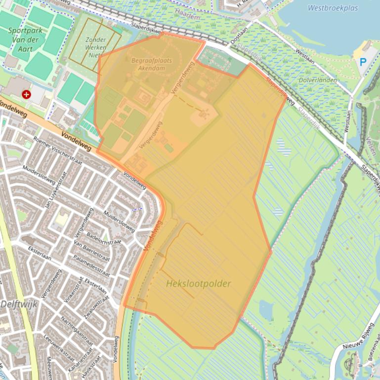 Kaart van postcodegebied 2026BJ.