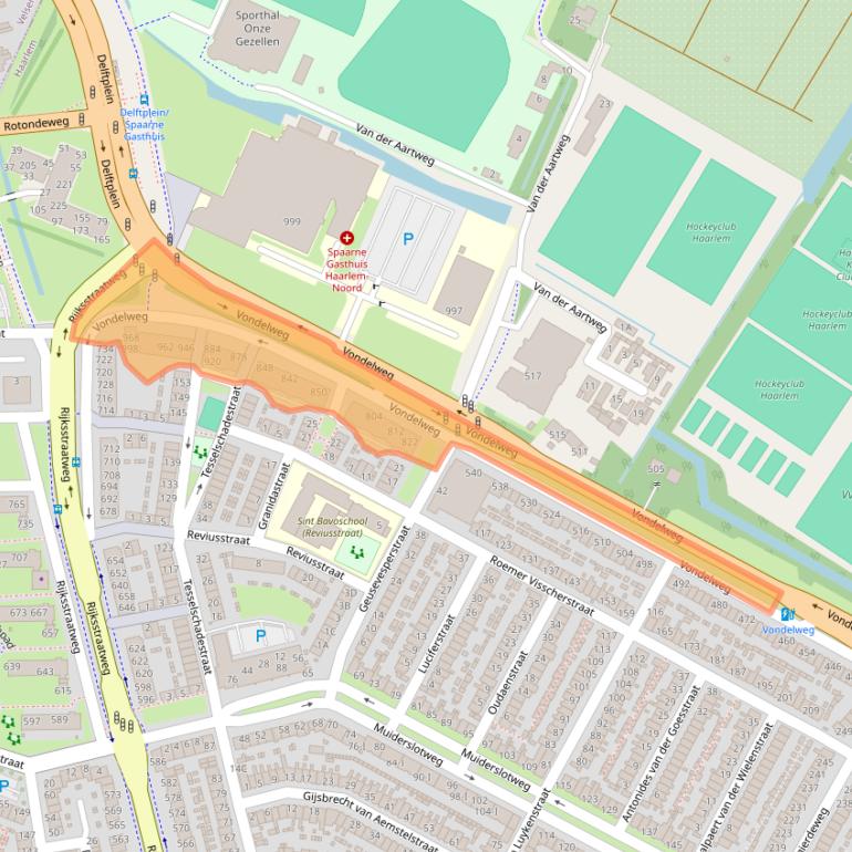 Kaart van postcodegebied 2026BX.