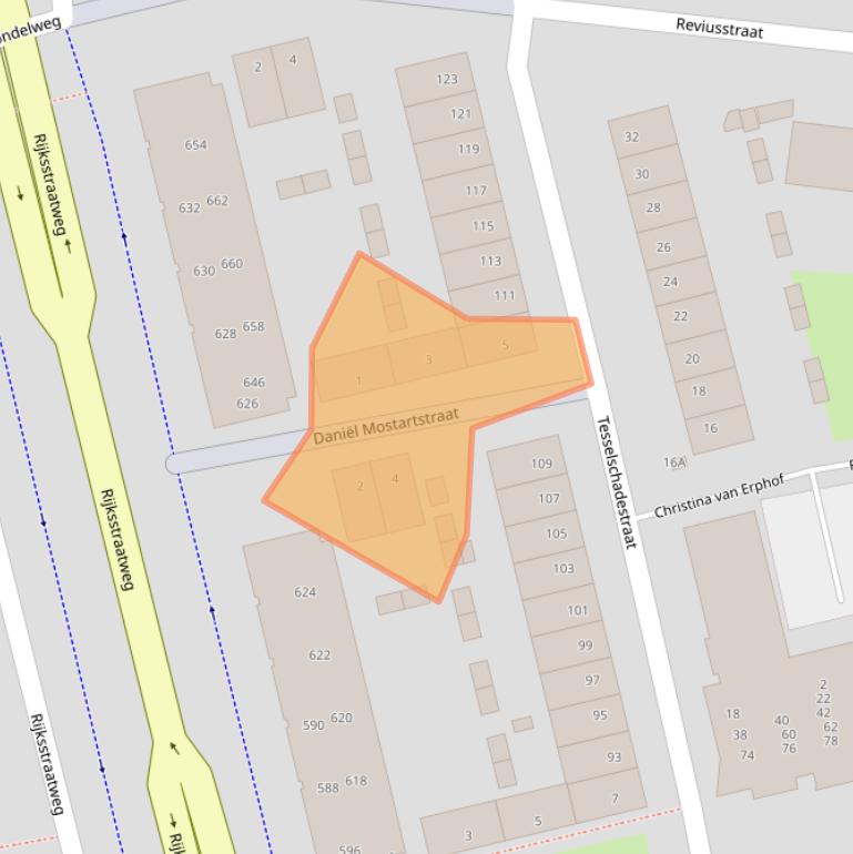 Kaart van postcodegebied 2026RL.