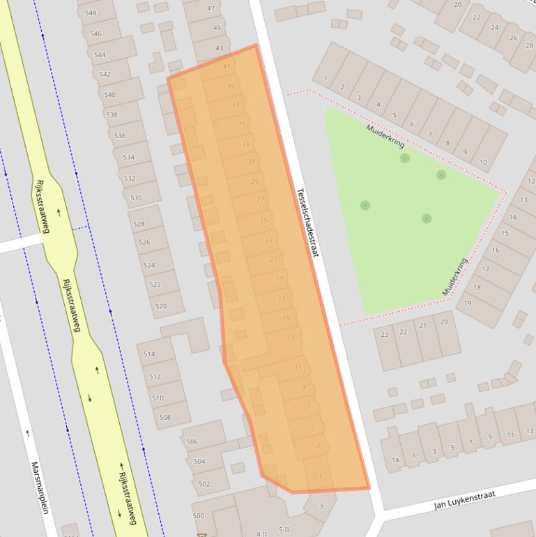Kaart van postcodegebied 2026SM.