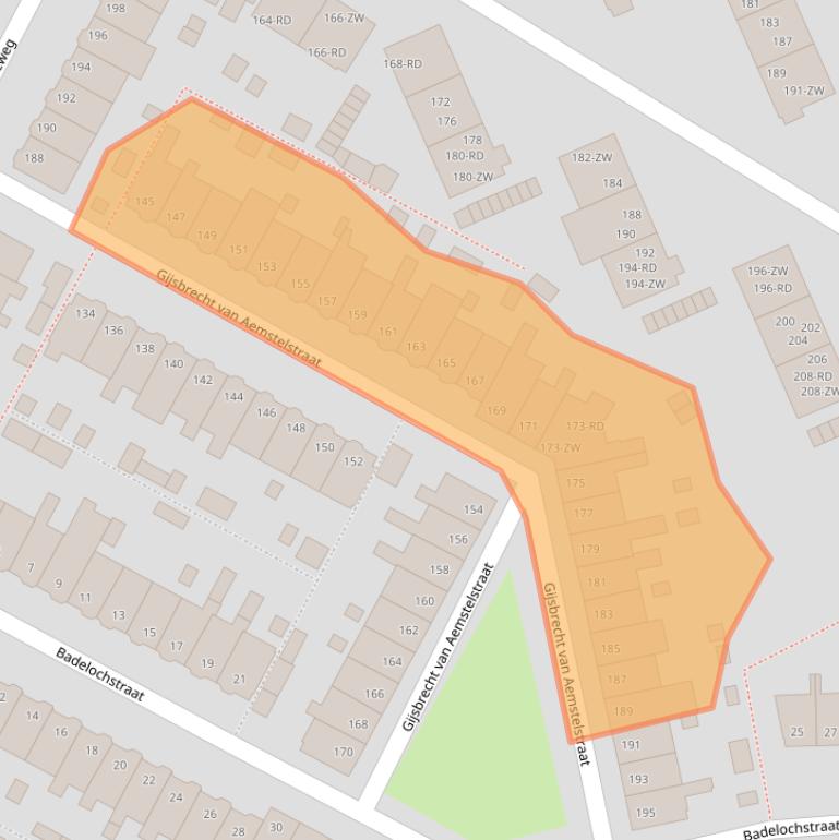 Kaart van postcodegebied 2026VD.