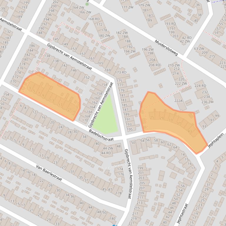 Kaart van postcodegebied 2026VL.