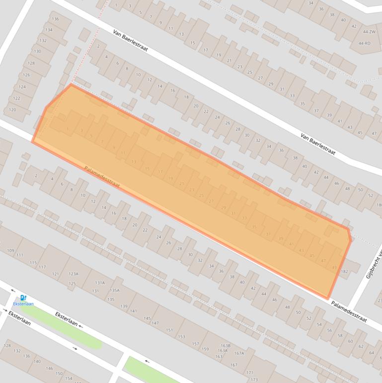 Kaart van postcodegebied 2026VV.