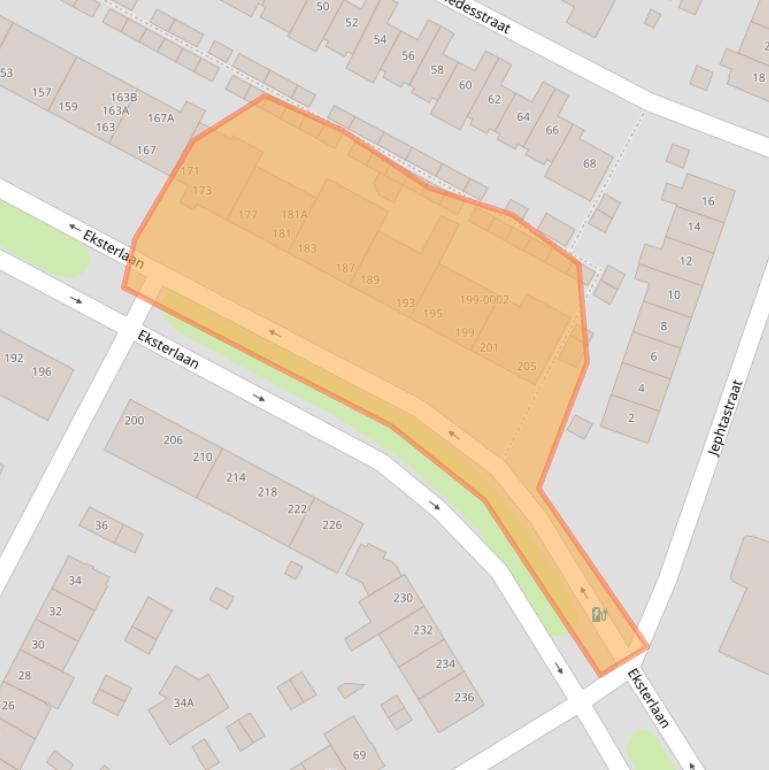 Kaart van postcodegebied 2026XE.