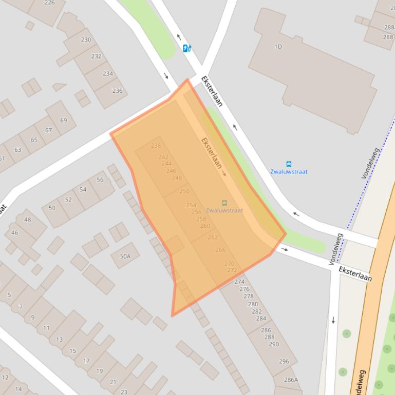 Kaart van postcodegebied 2026XN.