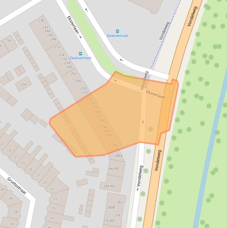 Kaart van postcodegebied 2026XP.