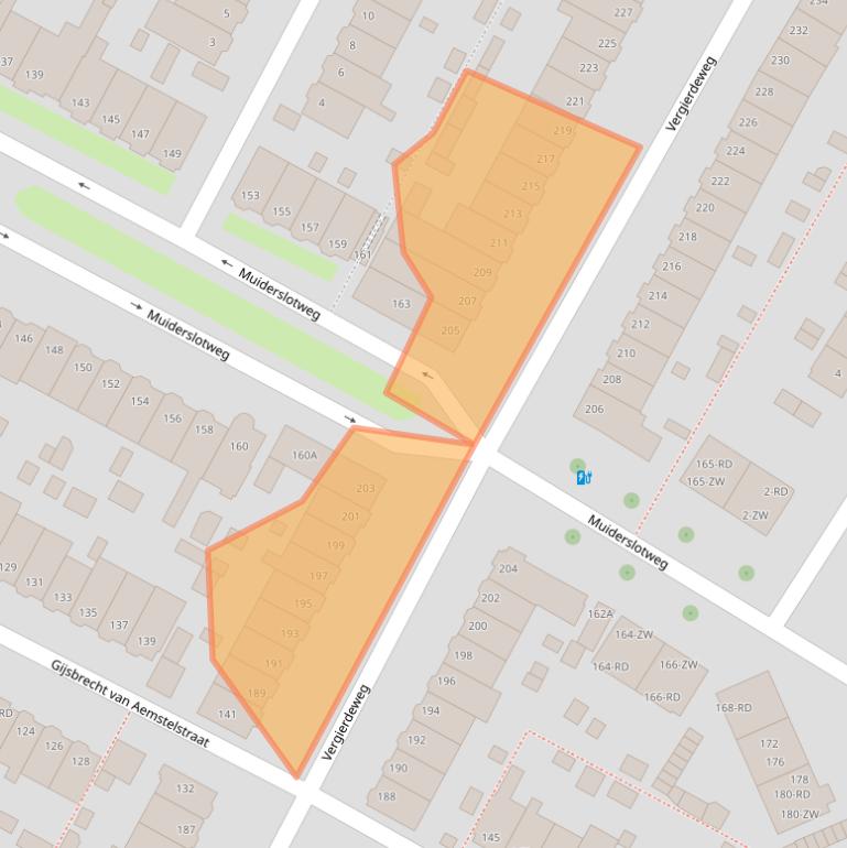 Kaart van postcodegebied 2026ZD.