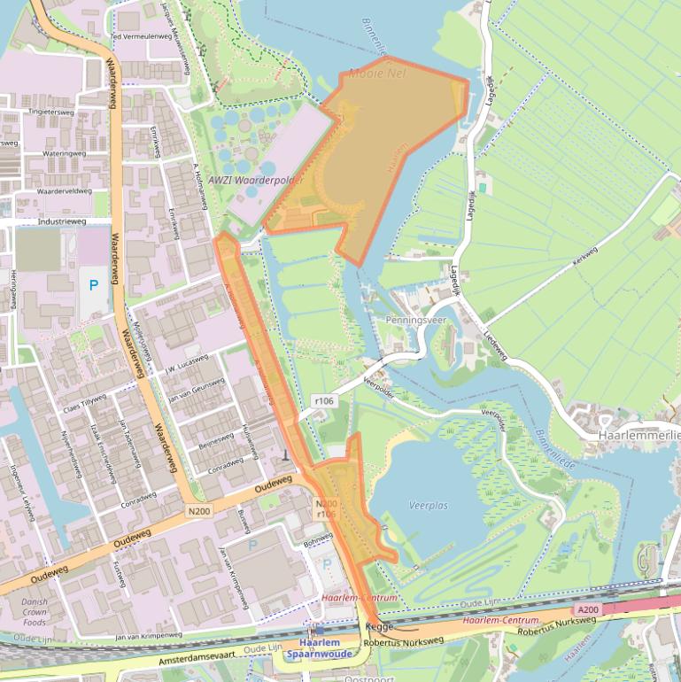 Kaart van postcodegebied 2031BL.