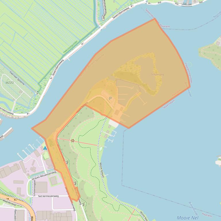 Kaart van postcodegebied 2031BV.