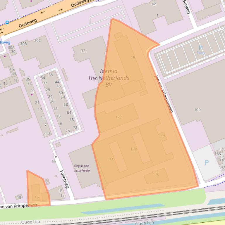 Kaart van postcodegebied 2031CG.