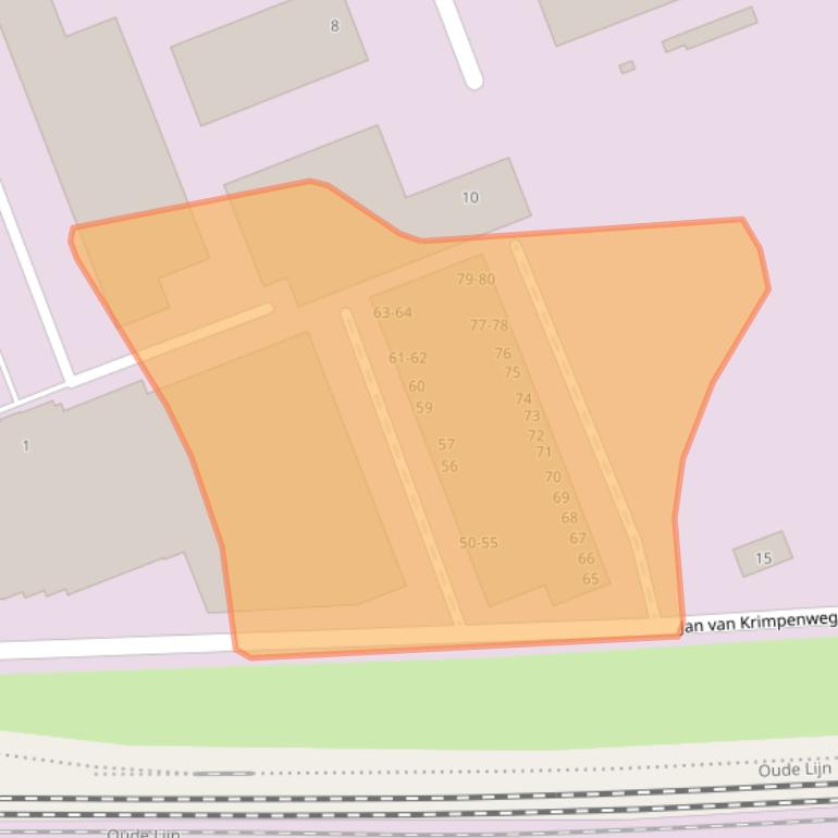 Kaart van postcodegebied 2031CH.