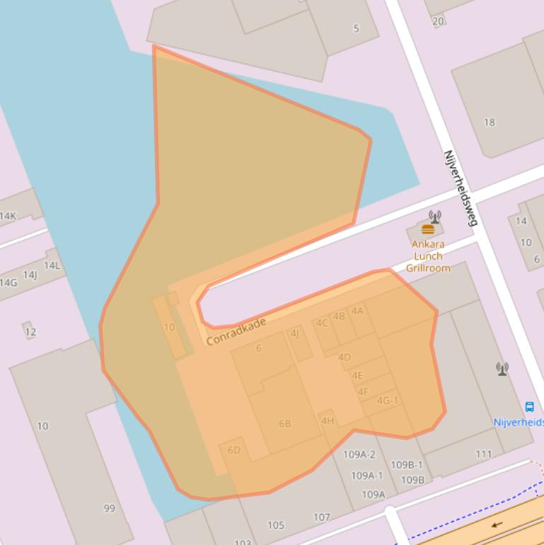 Kaart van postcodegebied 2031CL.