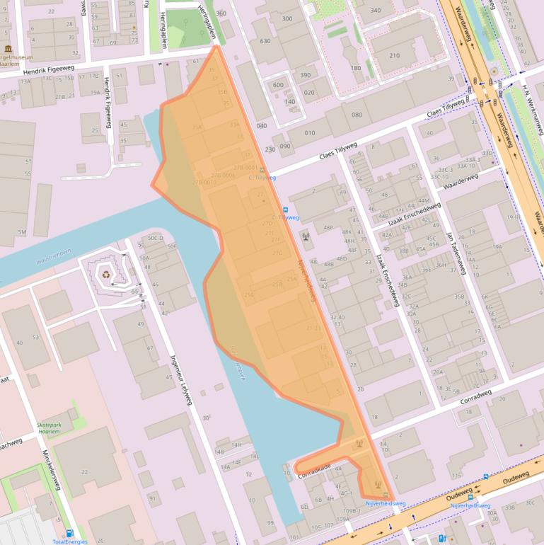 Kaart van postcodegebied 2031CN.