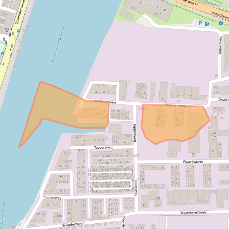 Kaart van postcodegebied 2031ER.