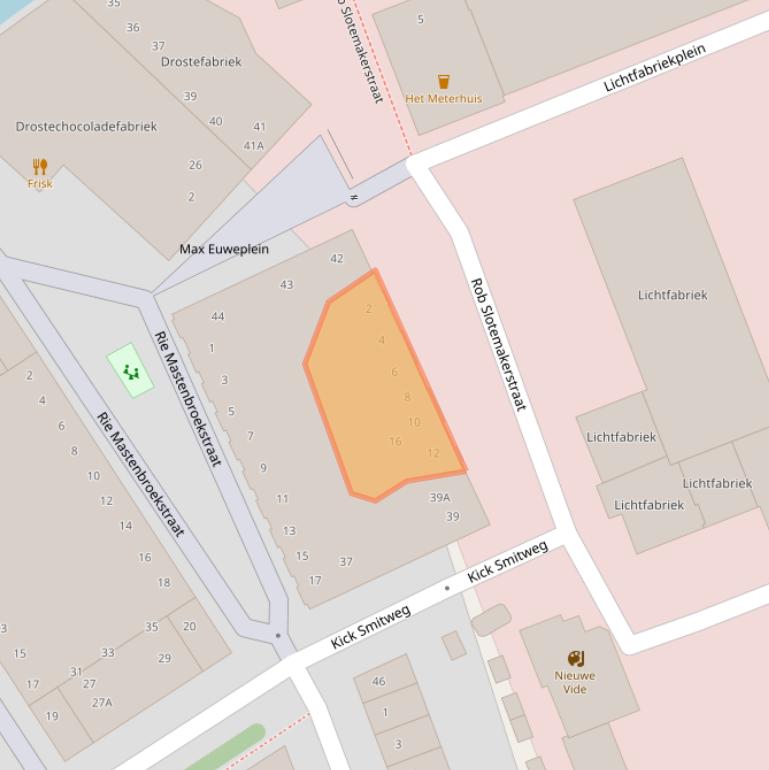 Kaart van postcodegebied 2031VN.