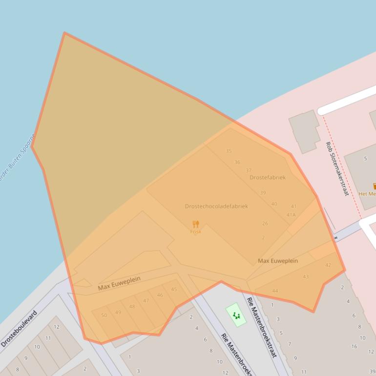 Kaart van postcodegebied 2031VP.