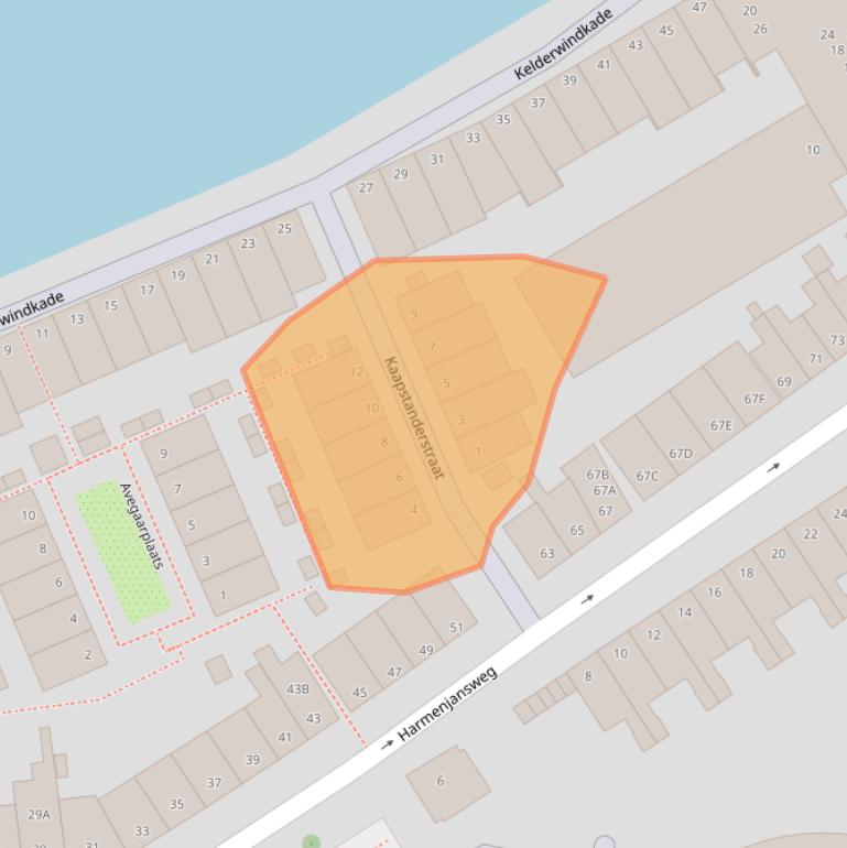 Kaart van postcodegebied 2031WR.