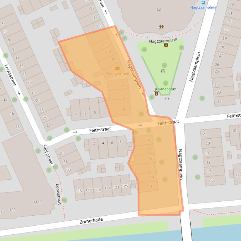 Kaart van postcodegebied 2032TB.