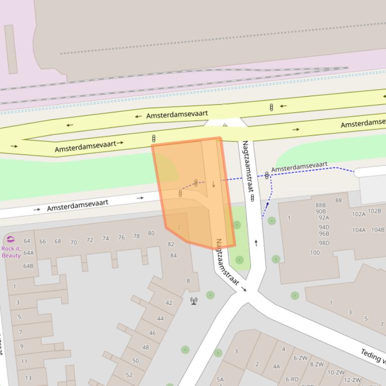 Kaart van postcodegebied 2032TG.