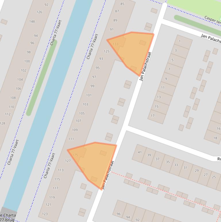 Kaart van postcodegebied 2033BD.