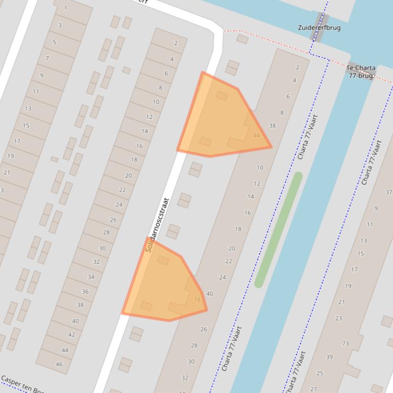 Kaart van postcodegebied 2033BG.