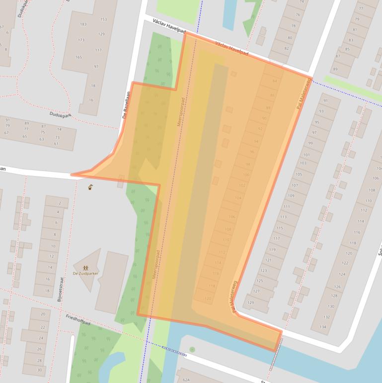 Kaart van postcodegebied 2033BV.