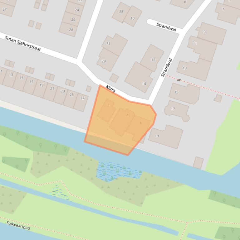 Kaart van postcodegebied 2033BX.