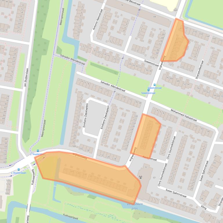 Kaart van postcodegebied 2033CG.