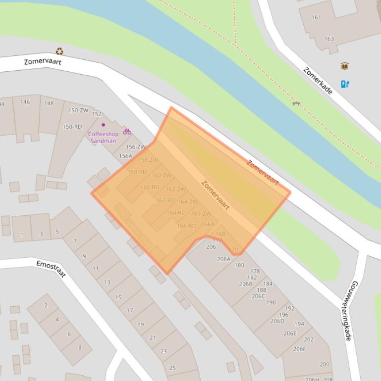 Kaart van postcodegebied 2033DD.