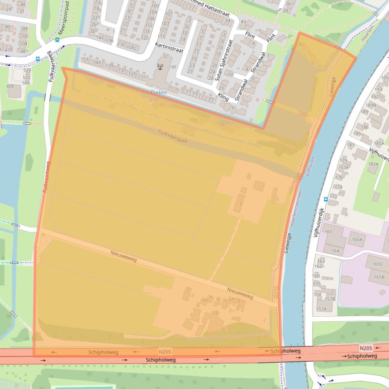 Kaart van postcodegebied 2033DK.