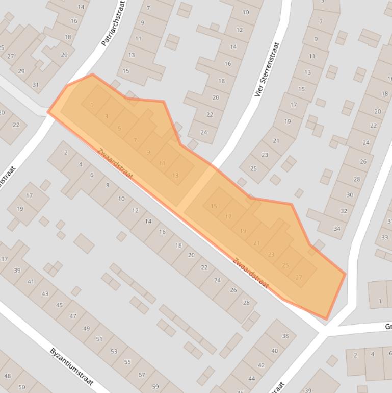 Kaart van postcodegebied 2033GH.