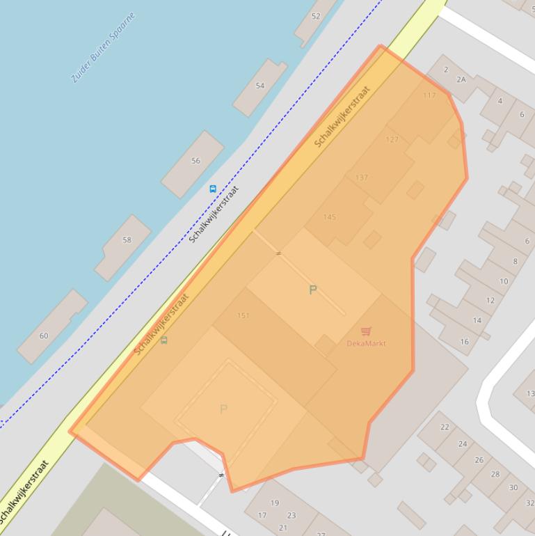 Kaart van postcodegebied 2033JG.