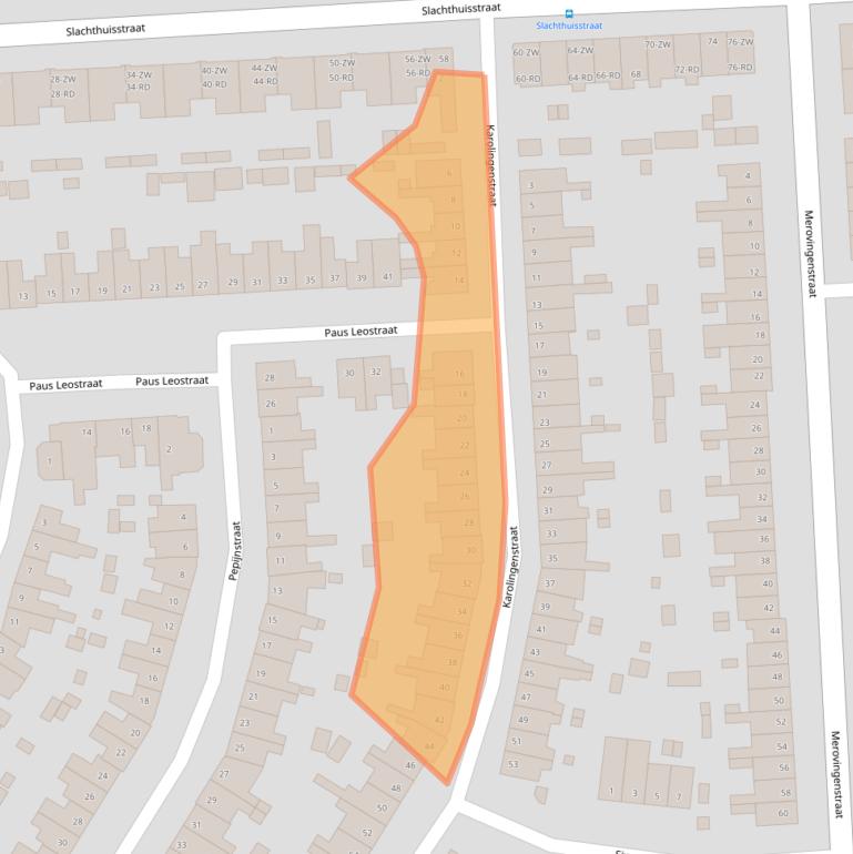 Kaart van postcodegebied 2033LC.