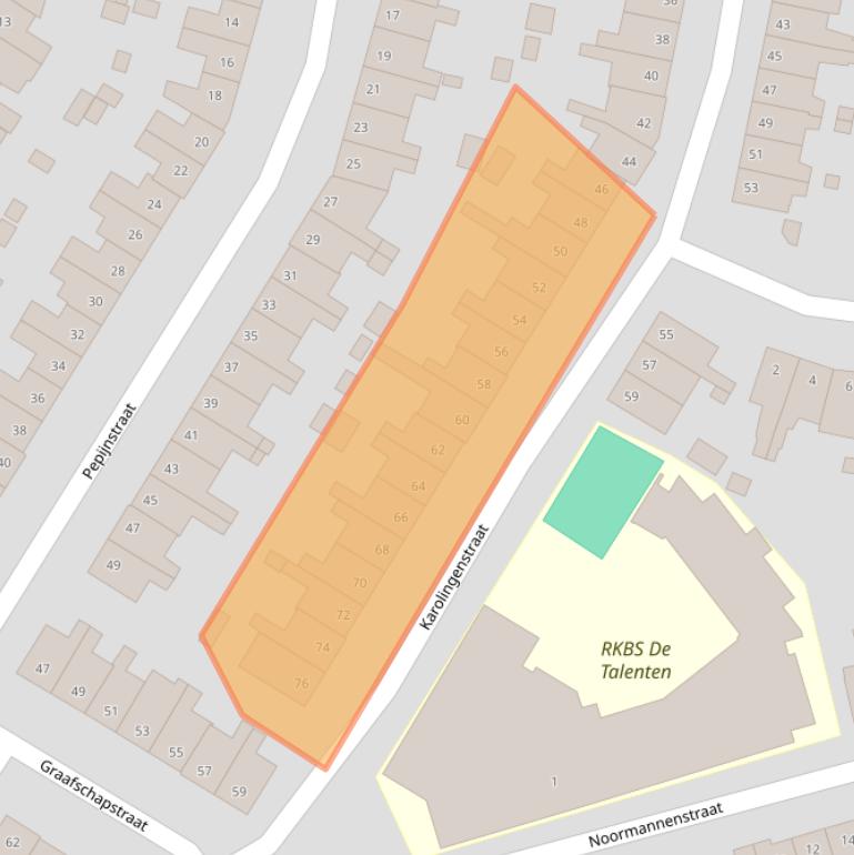 Kaart van postcodegebied 2033LD.