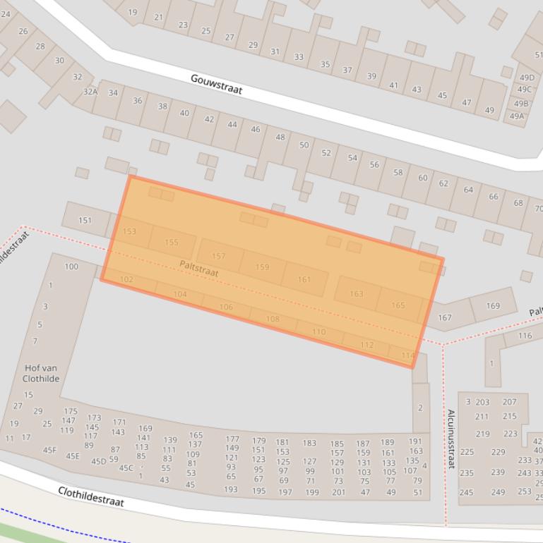 Kaart van postcodegebied 2033LJ.