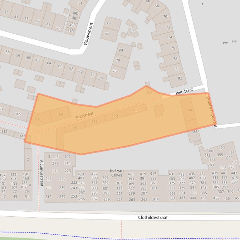 Kaart van postcodegebied 2033LK.