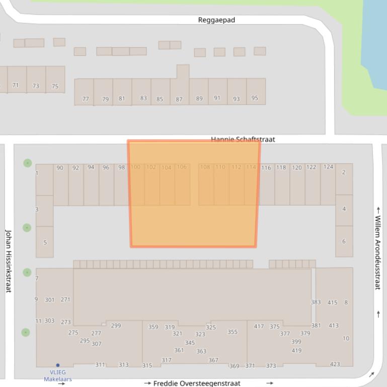 Kaart van postcodegebied 2033PN.