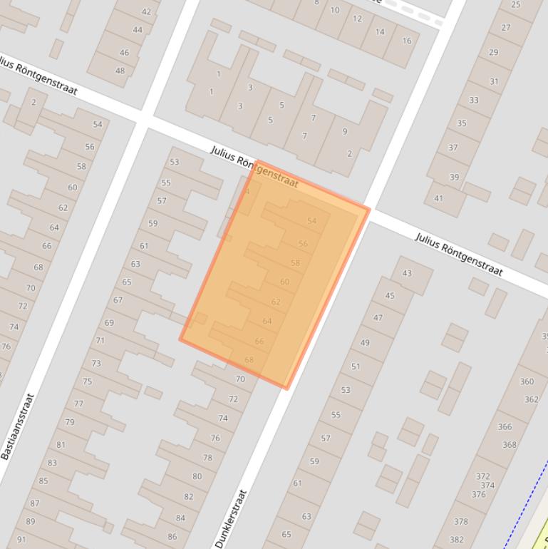 Kaart van postcodegebied 2033RT.