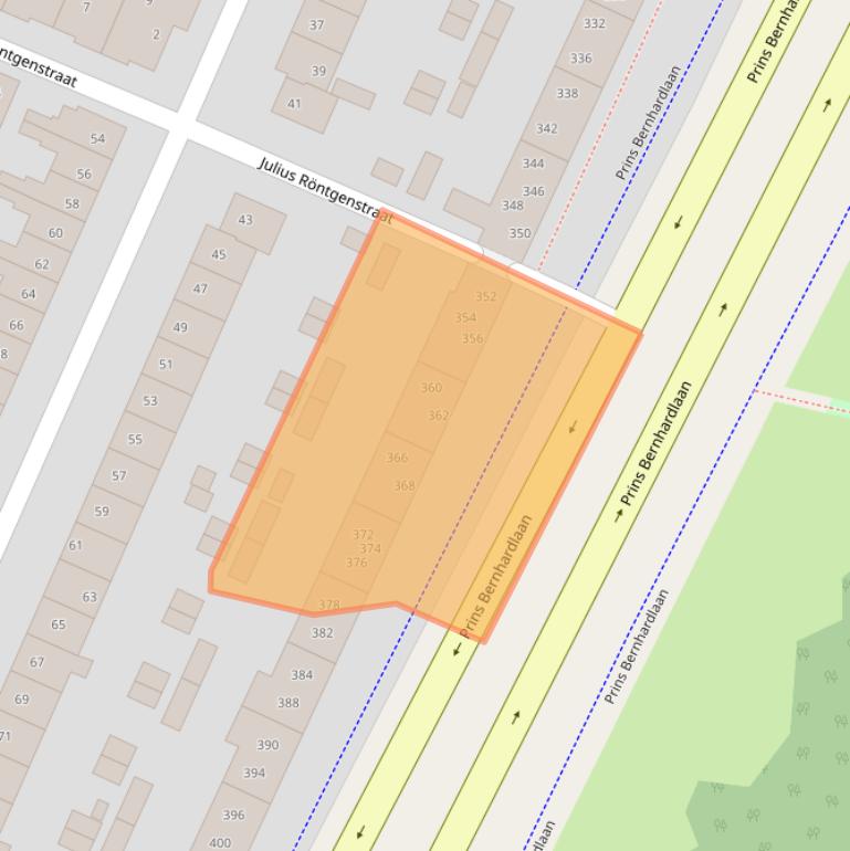 Kaart van postcodegebied 2033SE.