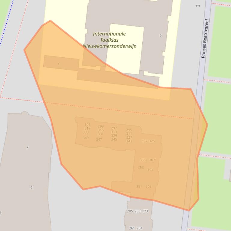 Kaart van postcodegebied 2033ST.