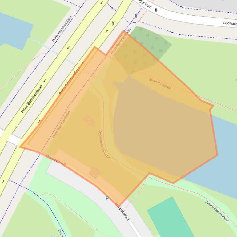 Kaart van postcodegebied 2033SZ.