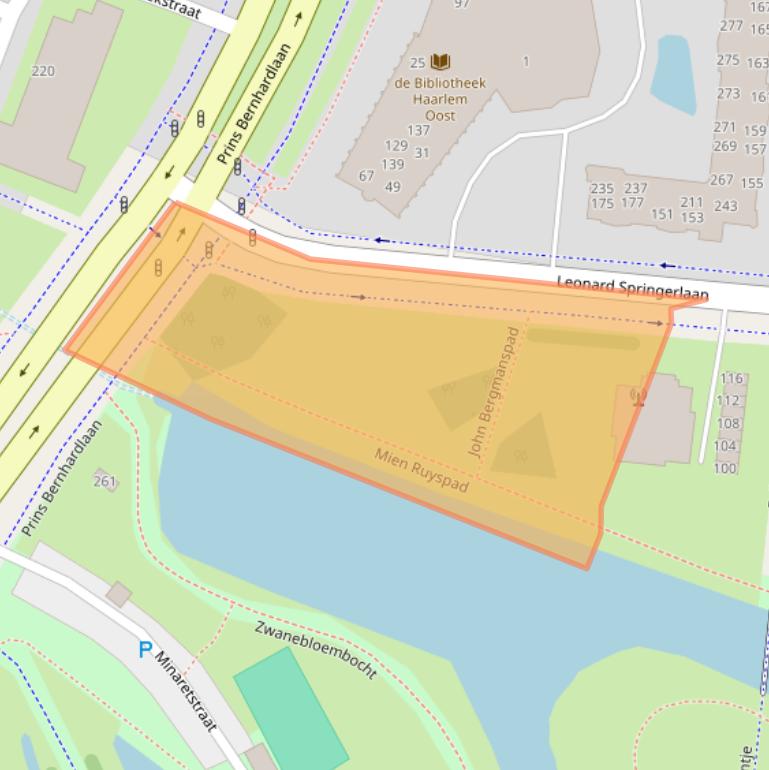 Kaart van postcodegebied 2033TC.