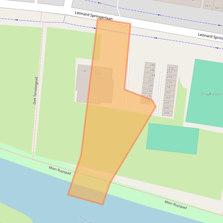 Kaart van postcodegebied 2033TG.