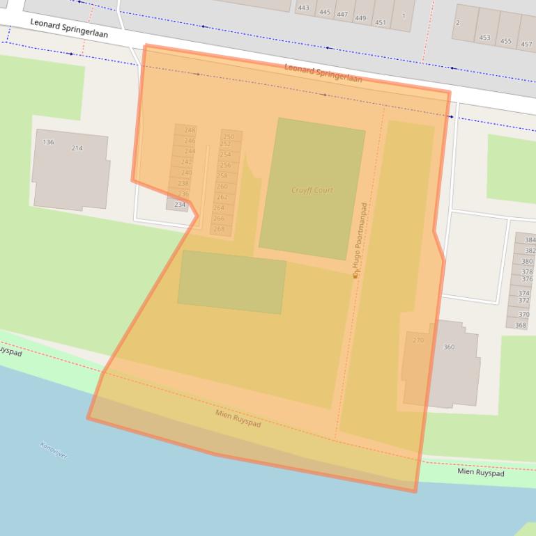 Kaart van postcodegebied 2033TH.