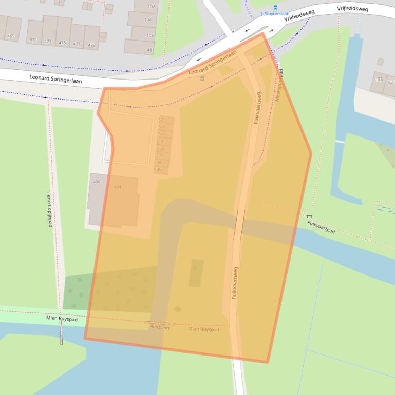 Kaart van postcodegebied 2033TL.