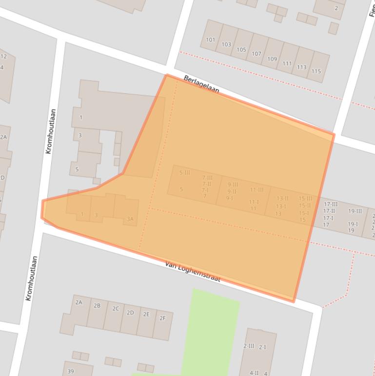 Kaart van postcodegebied 2033XL.